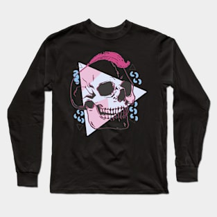 Punky Skull Long Sleeve T-Shirt